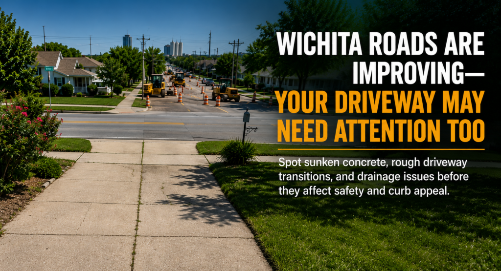 Wichita Roads Are Improving—Your Driveway May Need Attention Too